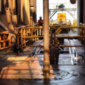 Drilling on the Maersk Deliverer